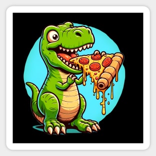 Funny Pizza T rex Dinosaur, Pizza Lover Sticker